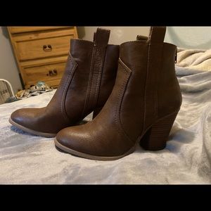 Brown booties